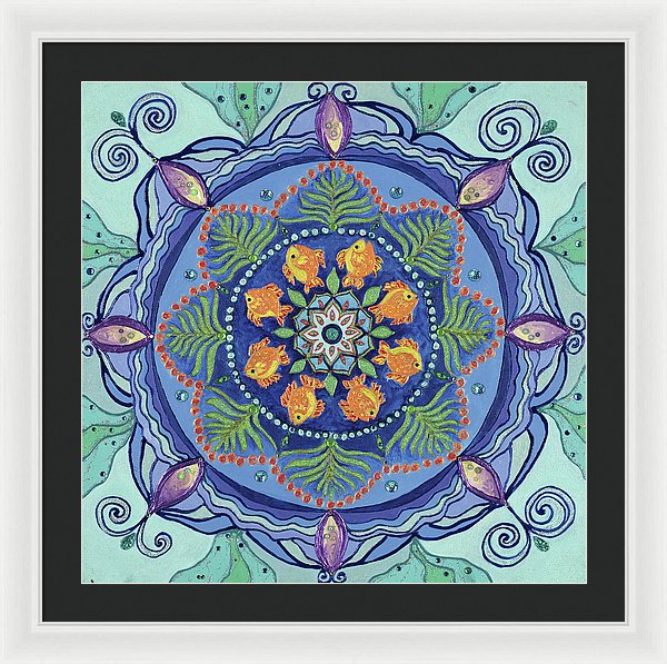 And So It Grows Expansion And Creation - Framed Print - I Love Mandalas