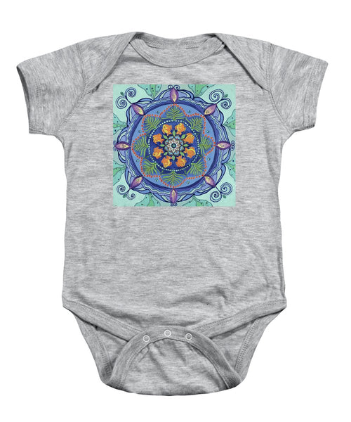 And So It Grows Expansion And Creation - Baby Onesie - I Love Mandalas