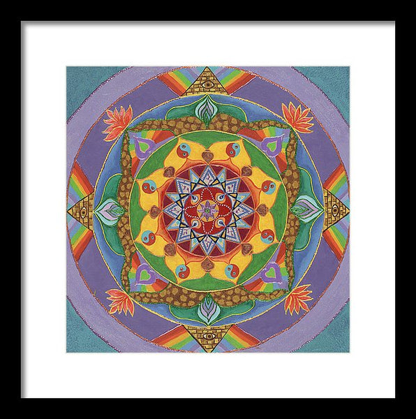 Self Actualization The Individual Need To Evolve - Framed Print - I Love Mandalas