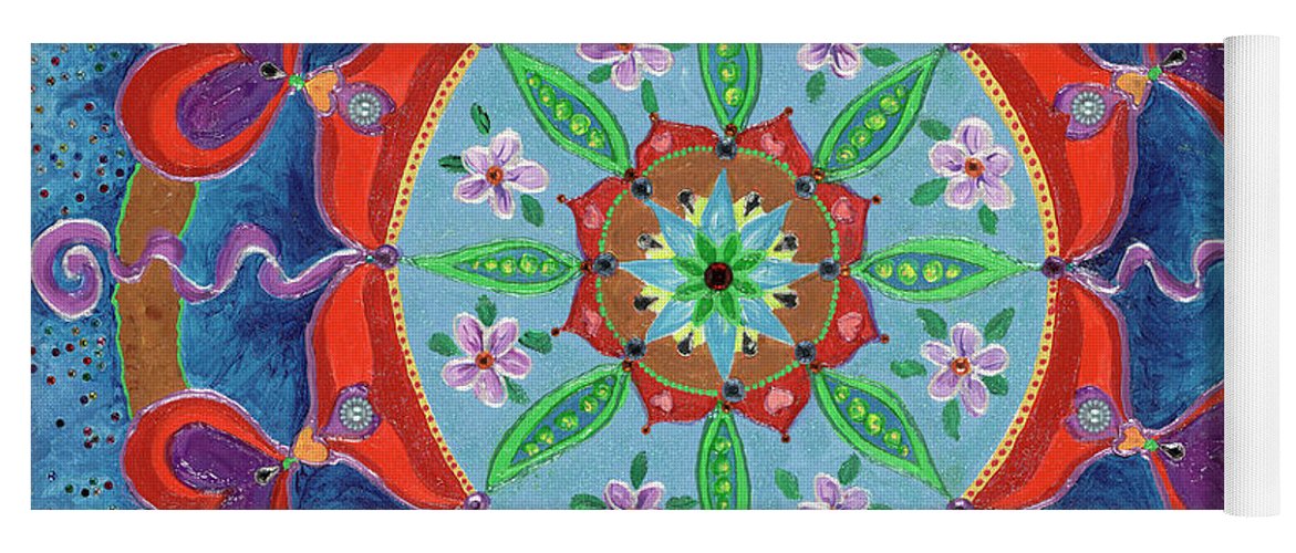 Mandala Yoga Mat with Grip - The Seed Is Planted Creation – I Love Mandalas