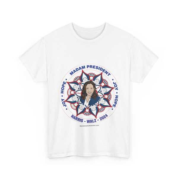 Unisex Heavy Cotton Mandala for Kamala Tee Support Kamala Harris and Tim Walz in the 2024 Presidential Election. Proceeds form every order goes to the Kamala-Harris Campaign