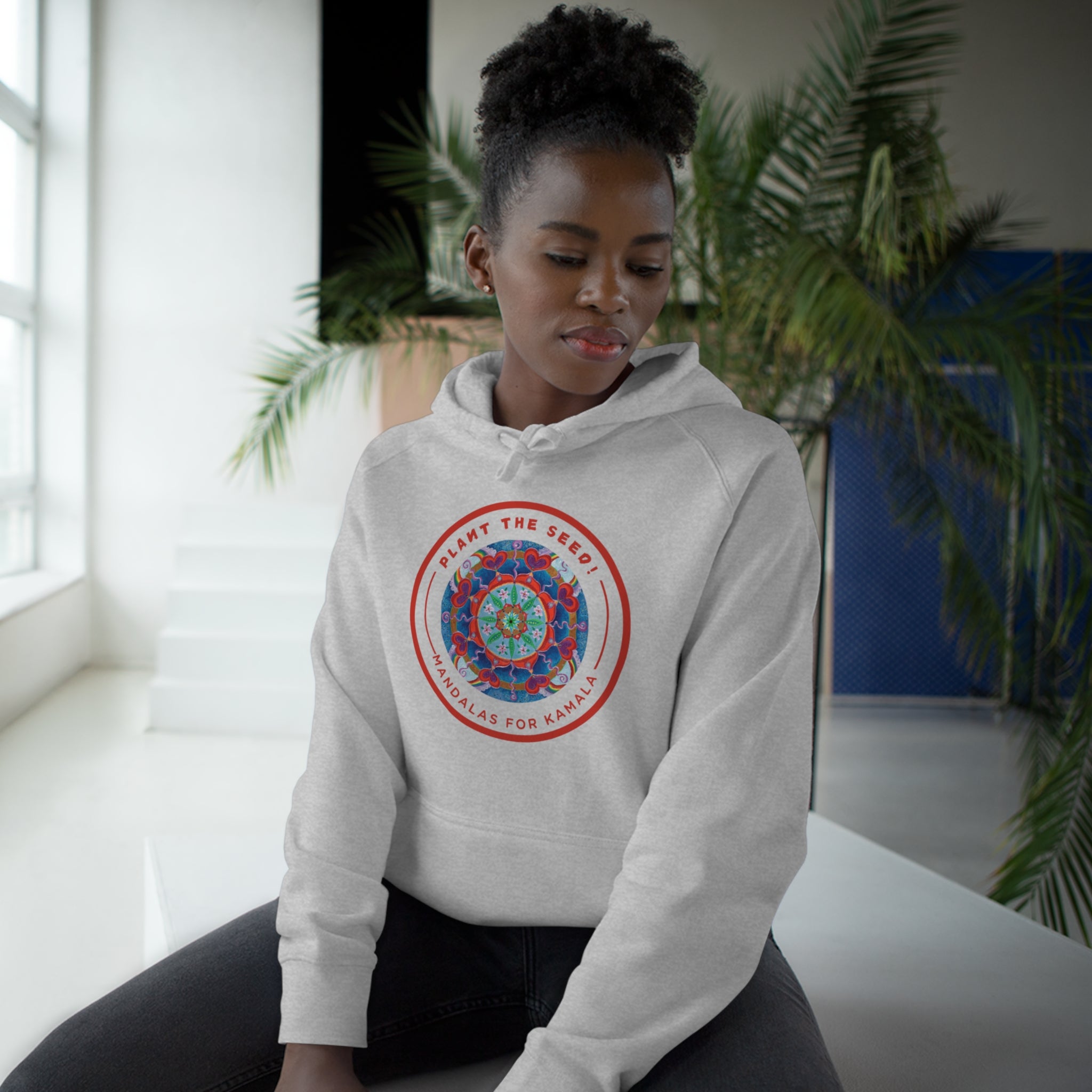 Hoodie - Mandala for Kamala: Hope, Love, Intelligence, Inclusion