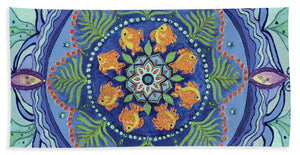 And So It Grows Expansion And Creation - Bath Towel - I Love Mandalas