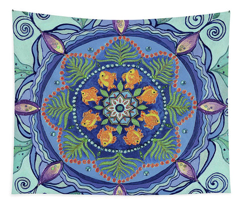 Mandala Tapestry-And So It Grows Expansion and Creation - I Love Mandalas