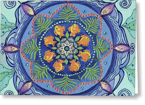 And So It Grows Expansion And Creation - Greeting Card - I Love Mandalas