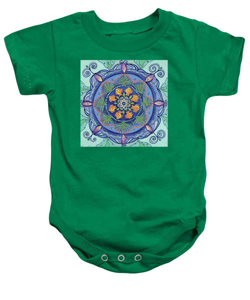 And So It Grows Expansion And Creation - Baby Onesie - I Love Mandalas