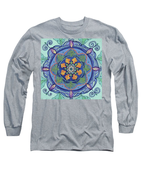And So It Grows Expansion And Creation - Long Sleeve T-Shirt - I Love Mandalas