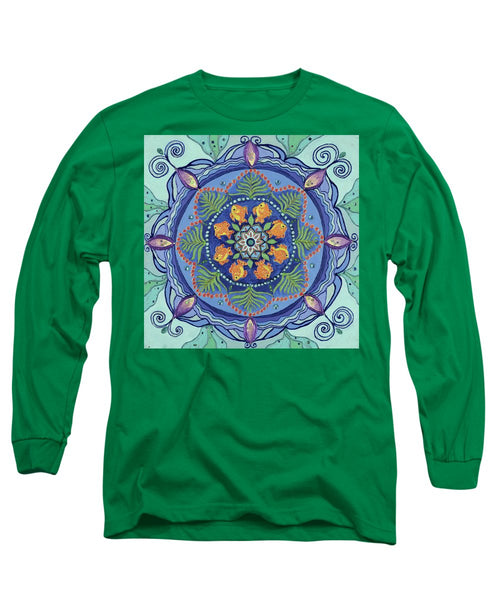 And So It Grows Expansion And Creation - Long Sleeve T-Shirt - I Love Mandalas