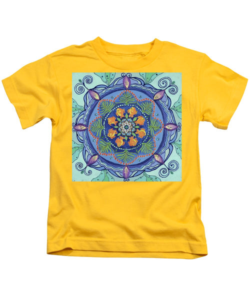 And So It Grows Expansion And Creation - Kids T-Shirt - I Love Mandalas