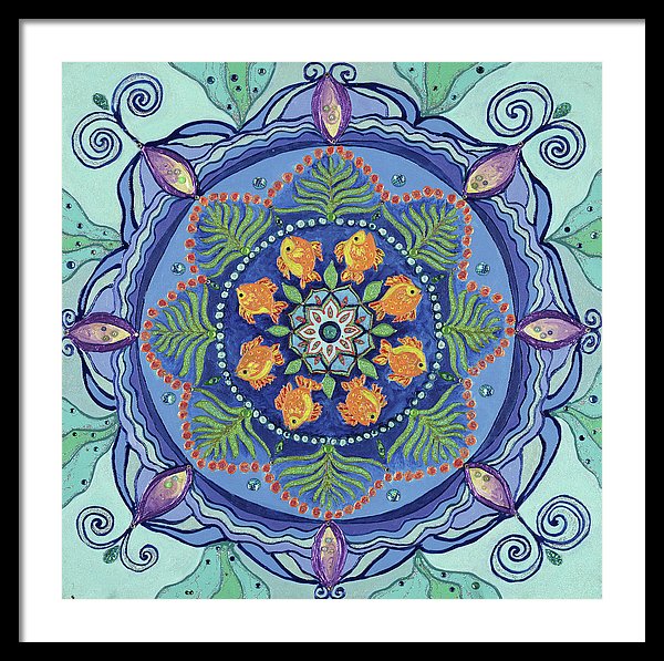And So It Grows Expansion And Creation - Framed Print - I Love Mandalas