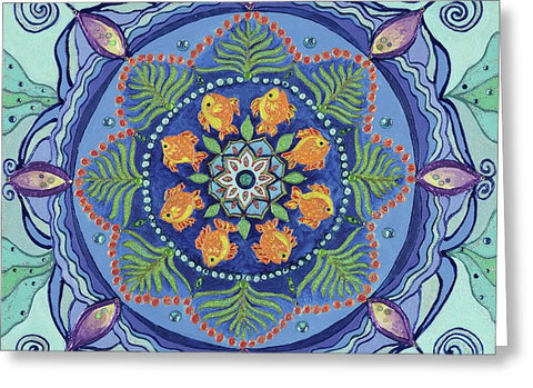And So It Grows Expansion And Creation - Greeting Card - I Love Mandalas