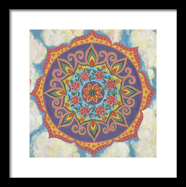 Grace And Ease The Art Of Allowing - Framed Print - I Love Mandalas