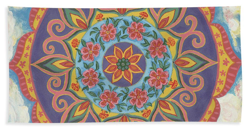 Grace And Ease The Art Of Allowing - Beach Towel - I Love Mandalas