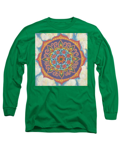 Grace And Ease The Art Of Allowing - Long Sleeve T-Shirt - I Love Mandalas