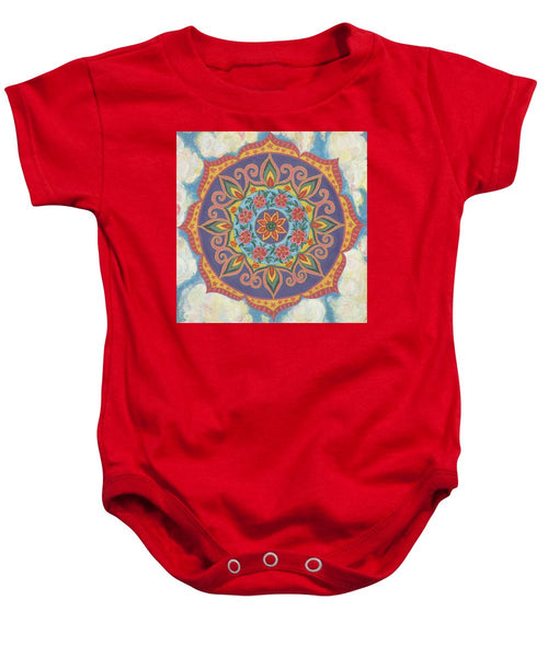 Grace And Ease The Art Of Allowing - Baby Onesie - I Love Mandalas