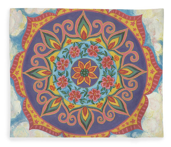 Grace And Ease The Art Of Allowing - Blanket - I Love Mandalas
