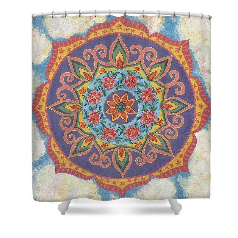 Grace And Ease The Art Of Allowing - Shower Curtain - I Love Mandalas