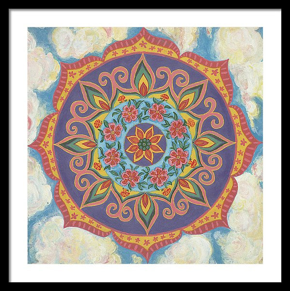 Grace And Ease The Art Of Allowing - Framed Print - I Love Mandalas