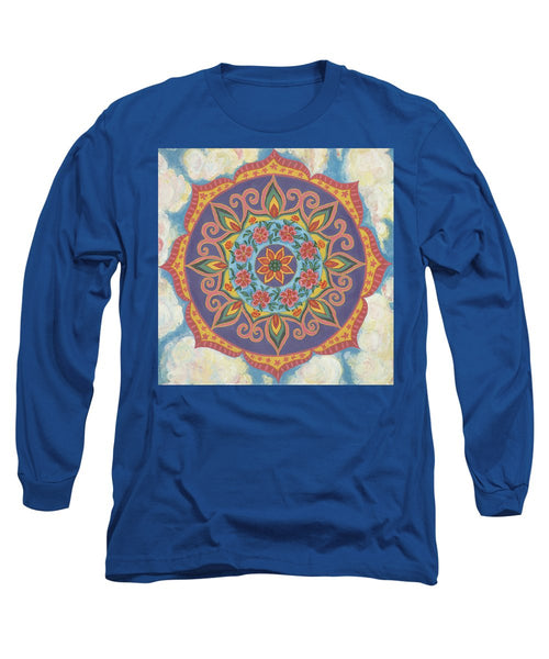 Grace And Ease The Art Of Allowing - Long Sleeve T-Shirt - I Love Mandalas