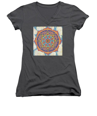 Grace And Ease The Art Of Allowing - Women's V-Neck - I Love Mandalas