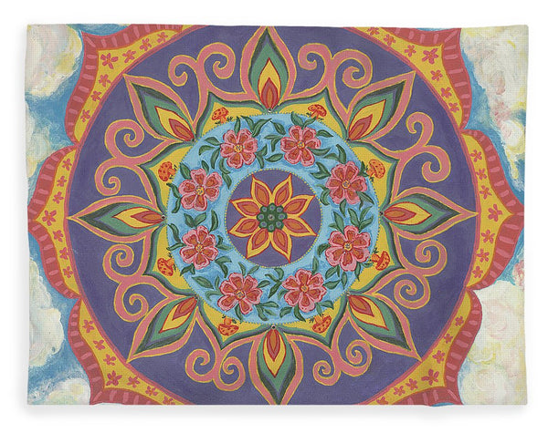 Grace And Ease The Art Of Allowing - Blanket - I Love Mandalas