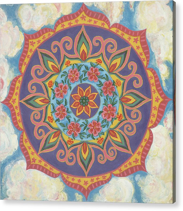 Grace And Ease The Art Of Allowing - Acrylic Print - I Love Mandalas