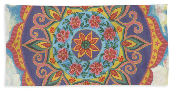 Grace And Ease The Art Of Allowing - Beach Towel - I Love Mandalas
