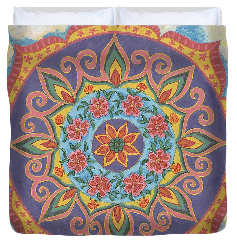 Grace And Ease The Art Of Allowing - Duvet Cover - I Love Mandalas