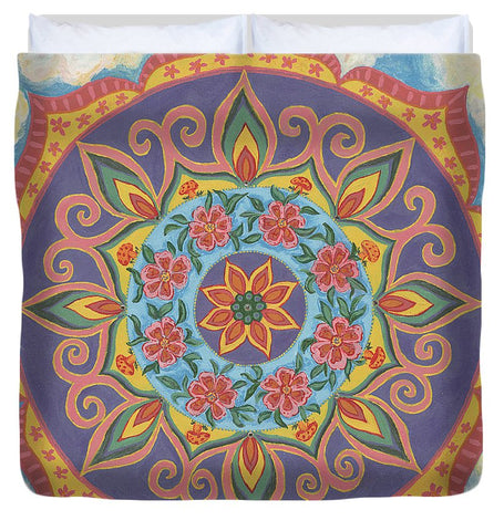 Grace And Ease The Art Of Allowing - Duvet Cover - I Love Mandalas