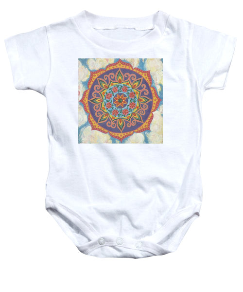 Grace And Ease The Art Of Allowing - Baby Onesie - I Love Mandalas
