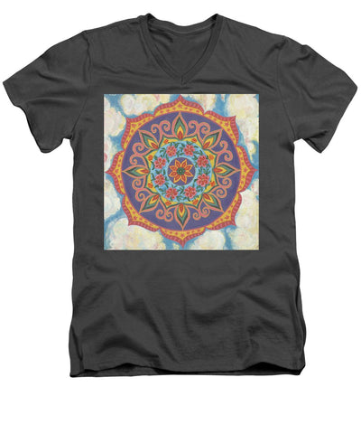Grace And Ease The Art Of Allowing - Men's V-Neck T-Shirt - I Love Mandalas