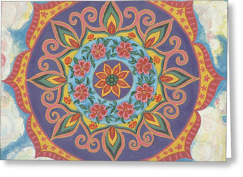 Grace And Ease The Art Of Allowing - Greeting Card - I Love Mandalas