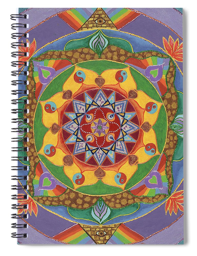 Self Actualization The Individual Need to Evolve - Spiral Notebook - I Love Mandalas