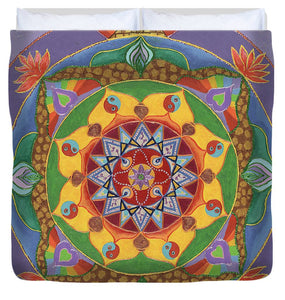 Self Actualization The Individual Need to Evolve - Duvet Cover - I Love Mandalas