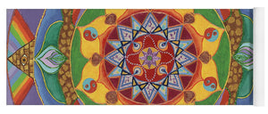 Mandala Yoga Mat with Grip - Self Actualization The Individual Need to Evolve - I Love Mandalas
