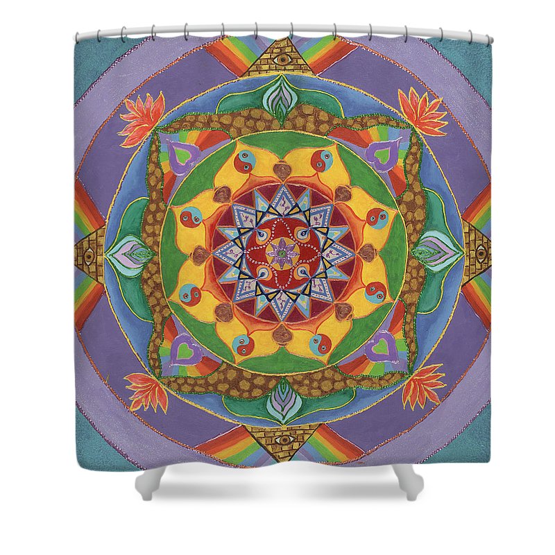 Self Actualization The Individual Need To Evolve - Shower Curtain - I Love Mandalas