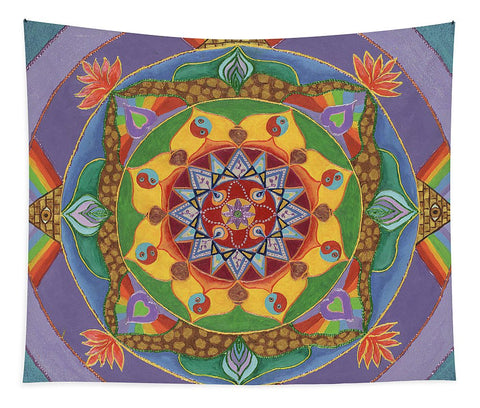 Mandala Tapestry-Self Actualization The Individual Need To Evolve - I Love Mandalas