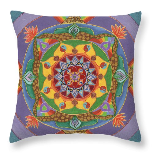 Self Actualization The Individual Need To Evolve - Throw Pillow - I Love Mandalas