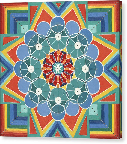 The Circle Of Life Relationships - Canvas Print - I Love Mandalas
