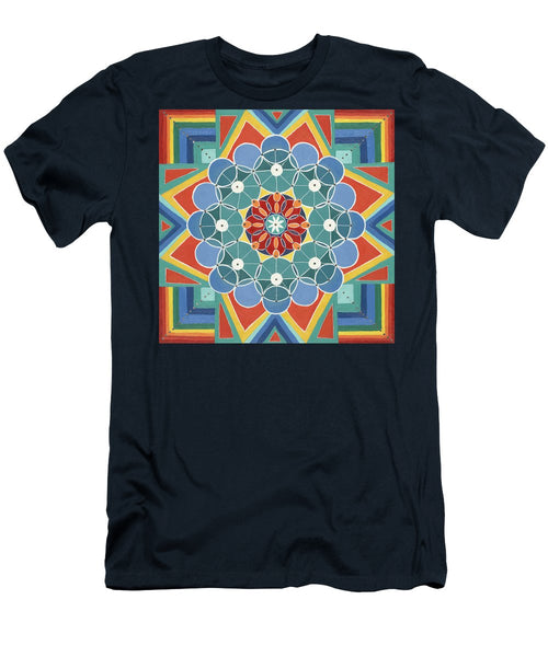 The Circle Of Life Relationships - Men's T-Shirt (Athletic Fit) - I Love Mandalas