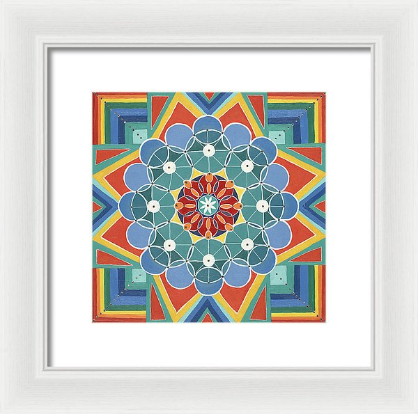 The Circle Of Life Relationships - Framed Print - I Love Mandalas