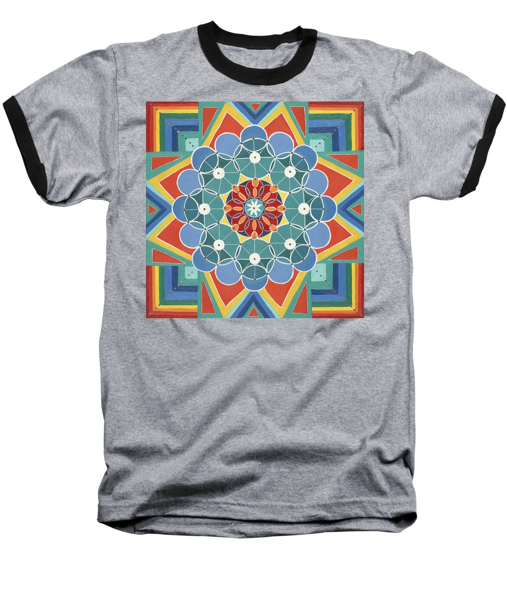 The Circle Of Life Relationships - Baseball T-Shirt - I Love Mandalas