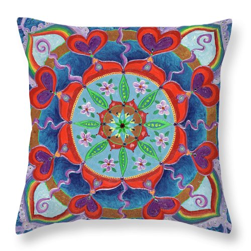 The Seed Is Planted Creation - Throw Pillow - I Love Mandalas