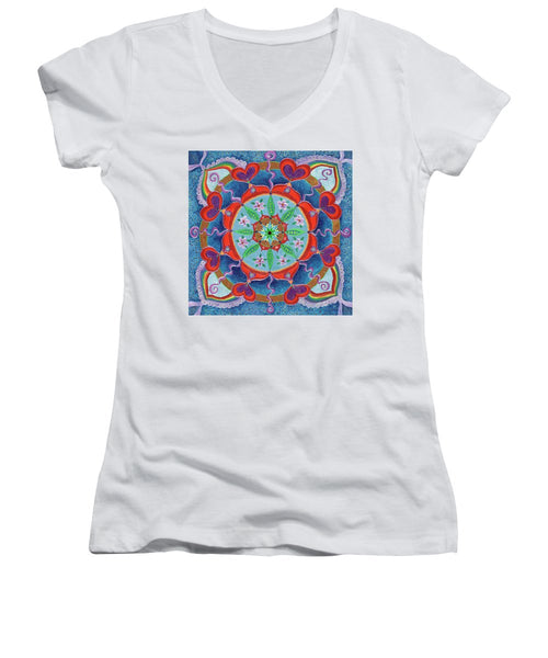 The Seed Is Planted Creation - Women's V-Neck - I Love Mandalas