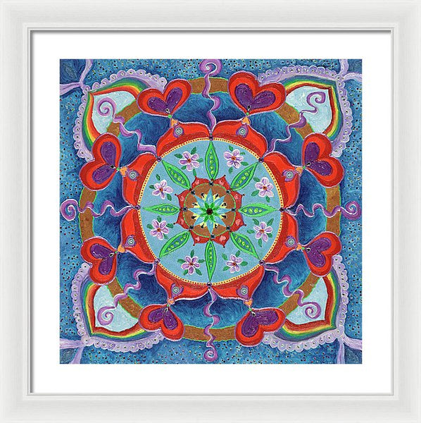 The Seed Is Planted Creation - Framed Print - I Love Mandalas