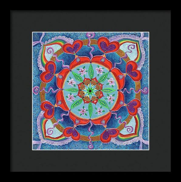 The Seed Is Planted Creation - Framed Print - I Love Mandalas