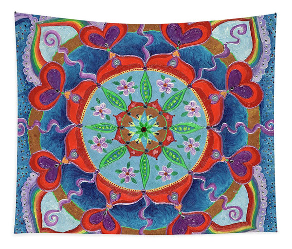 Mandala Tapestry-The Seed Is Planted Creation - I Love Mandalas