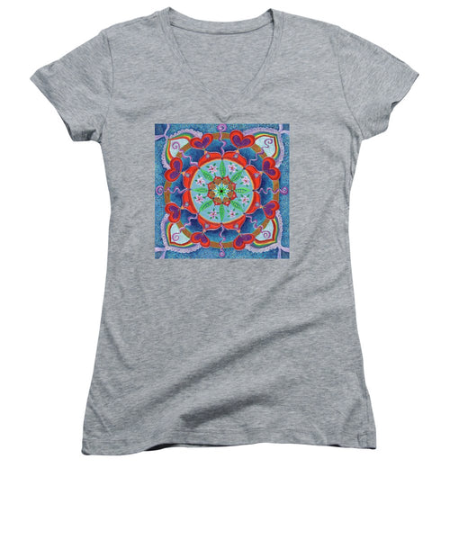 The Seed Is Planted Creation - Women's V-Neck - I Love Mandalas